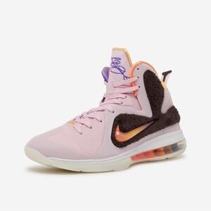 Nike Men's Lebron IX 9 Regal Pink 'King of LA' DJ3908-600 Basketball Sneakers